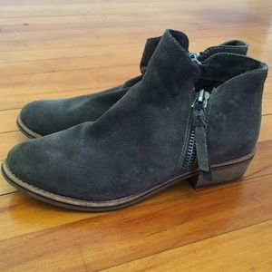 Grey Suede DV bootie